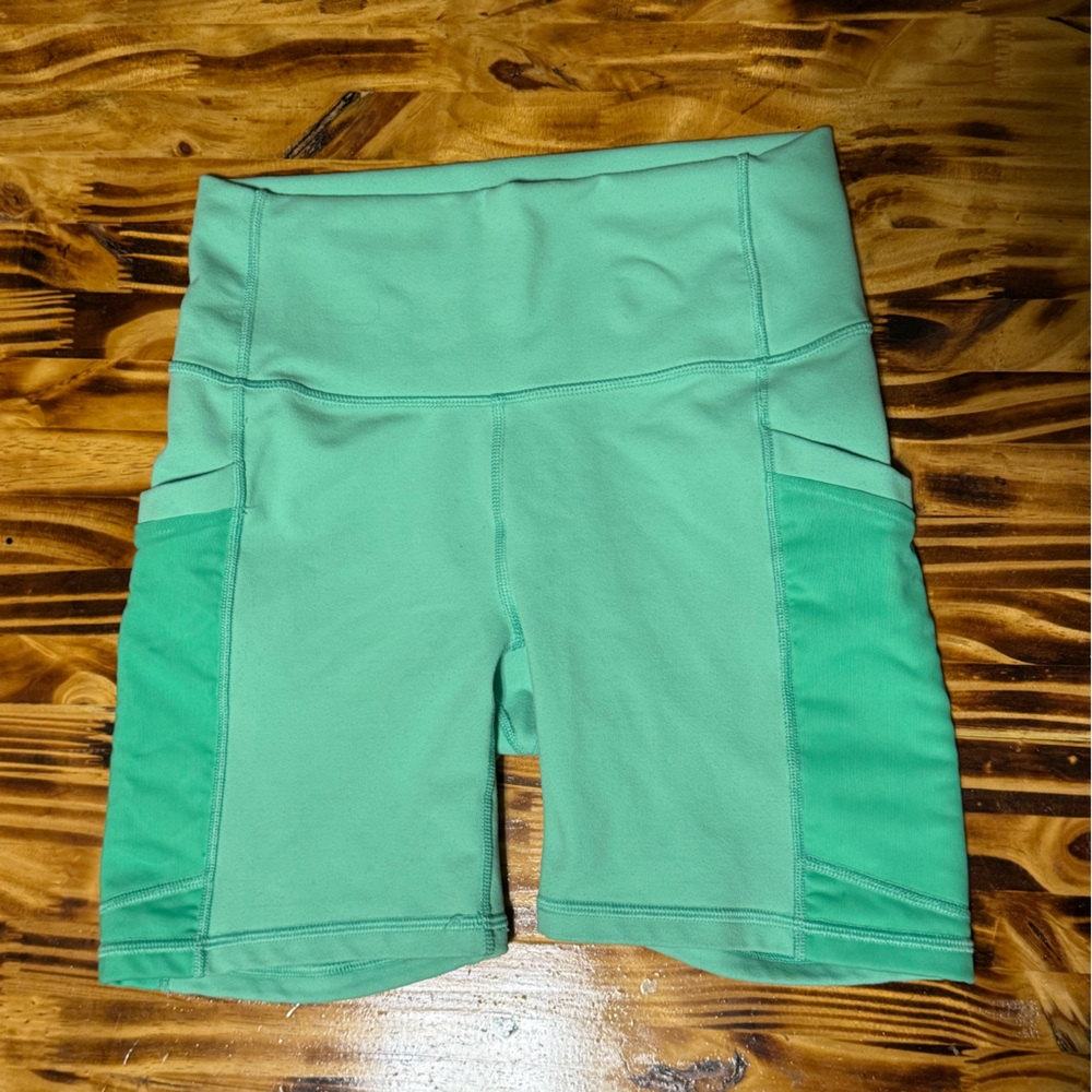 Fabletics Mint Green Bike Shorts